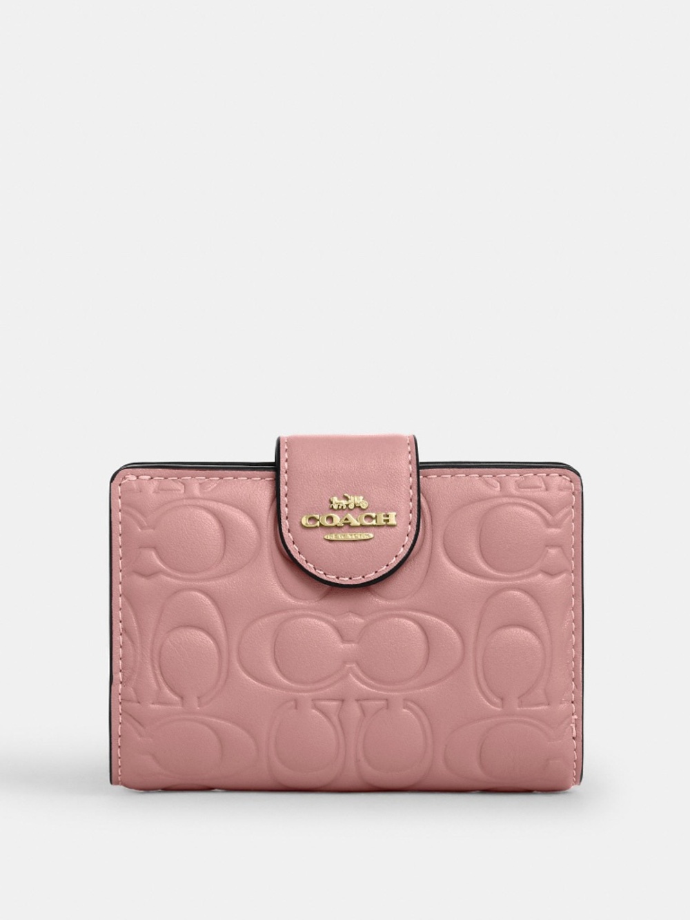 Coach Outlet Medium Corner Zip Wallet In Signature Leather